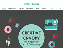 Tablet Screenshot of creativecanopysf.com